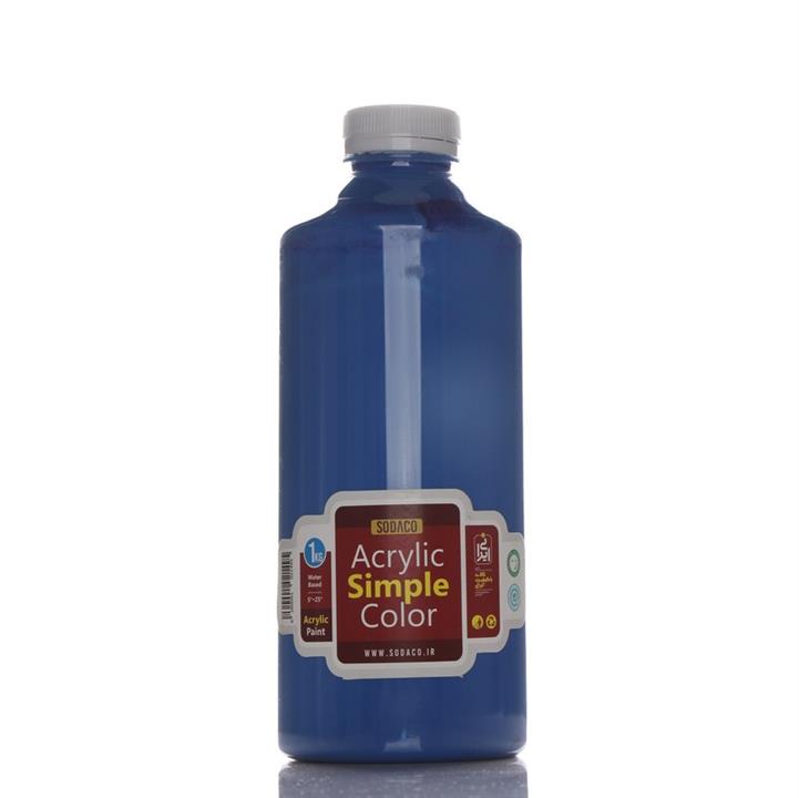 رنگ اکریلیک ساده 1 کیلوییآبی سرولین کد acrylic simple 5315